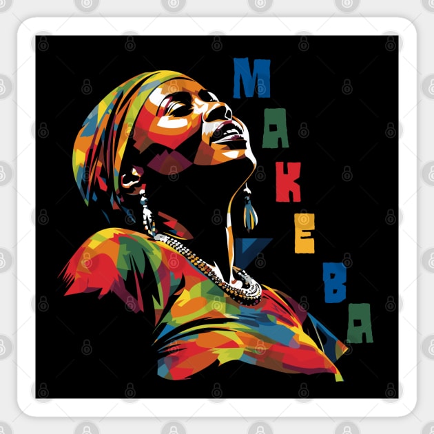 Miriam Makeba - Original Design Sticker by DankFutura